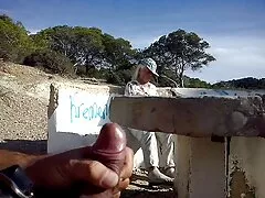 Cum sobre mi chica más de uno