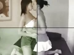 Una pareja sexy grabando una noche de follada caliente