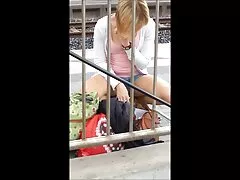 Bbw rubia dando una mamada a mi pareja
